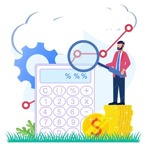 Illustration vector graphic cartoon character of business profit ...