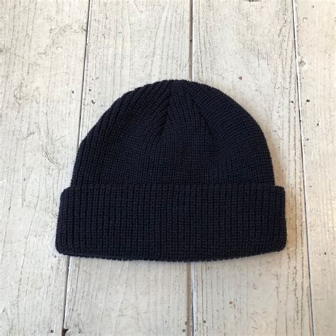"KBE" Fisherman Knit Beanie [NAVY] フィッシャーマン ビーニー 新品 | JUNK SHOP
