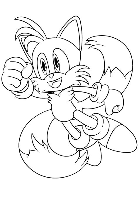 Tails The Fox Coloring Pages