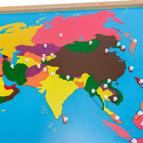 Map Of Asia Montessori