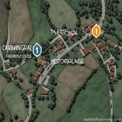 Historical Village Map | Stable Diffusion Online
