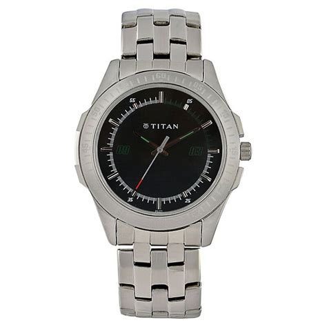 Buy Online Titan Octane Black Dial Analog Stainless Steel Strap watch ...
