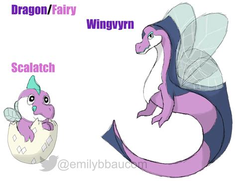 Had an idea, wanted to sketch it out real quick. A dragon/fairy pokemon ...