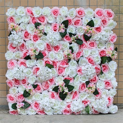 玫瑰花花墙室内植物墙仿真植物墙