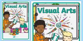 Visual Arts Colouring Book Cover