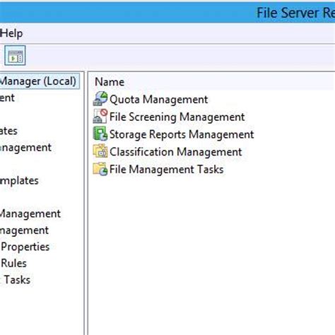Image result for File Server Resource Manager Windows 1.0