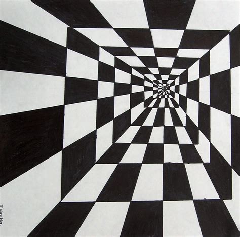 Drawing Optical Illusions Step By Step - Kids Drawing Lessons
