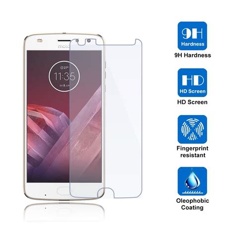 Karimobz™Tempered Glass Screen Protector for Motorola Moto Z2 Play ...