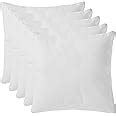 Buy Amazon Brand - Solimo Microfibre Filled Cushion ( White, 16 x 16 ...