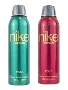 Buy Nike Unisex Musk + Rose Deodorant Spray For Woman- Pack Of 2 (200Ml ...