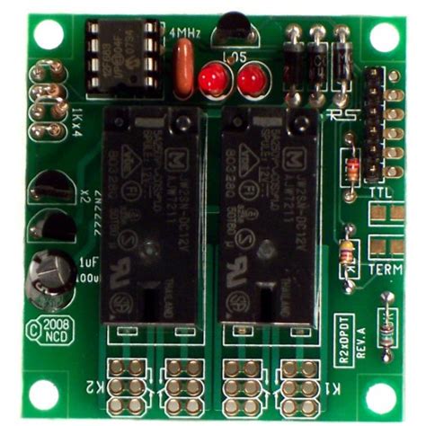 RS-232 2-Channel DPDT Small Signal Relay Controller Board at MG Super ...