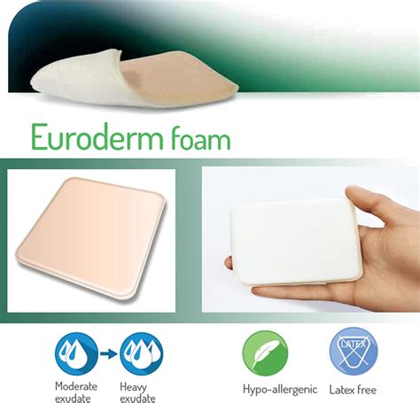 Eurofarm Euroderm Foam Wound Dressing 6 x 6 Inches – India | Ubuy