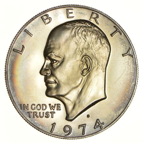 Silver - SPECIALLY MINTED - S Mint Mark - 1974-S - 40% Eisenhower ...