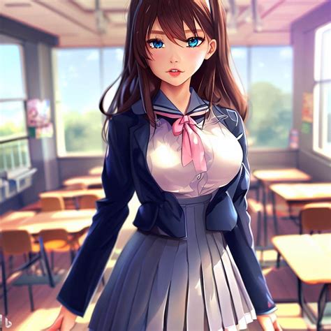Anime Schoolgirl 12 by RogueAI91 on DeviantArt