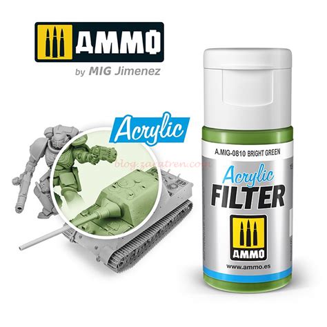 Ammo Mig Jimenez - Acrylic Filter, Bright Green (Verde Brillante), 15 ...