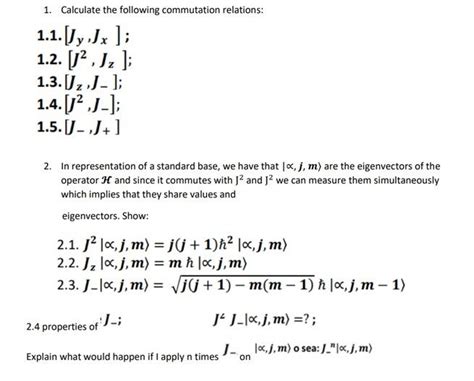 Image result for Commutation Relations of Ladder Operators