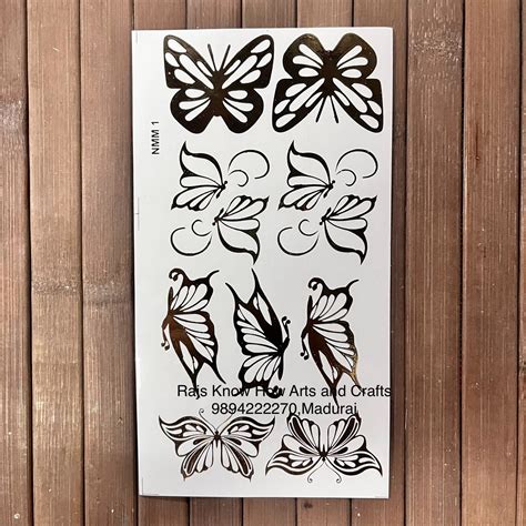 Butterfly gold transparent resin Sticker – KnowHowArtCraft