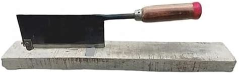 Gum-Tea Handmade Iron Raw Mango Cutter For Pickle Wooden Base ...