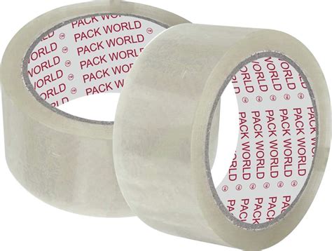 BLUE LINE Cello Tape Packing Tape Transparent (White, 2 INCH X 65 MTRS ...