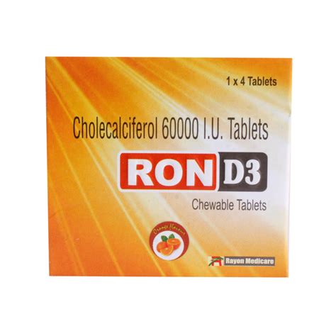 Ron D3 Orange Chewable Tablet 4's Price, Uses, Side Effects ...