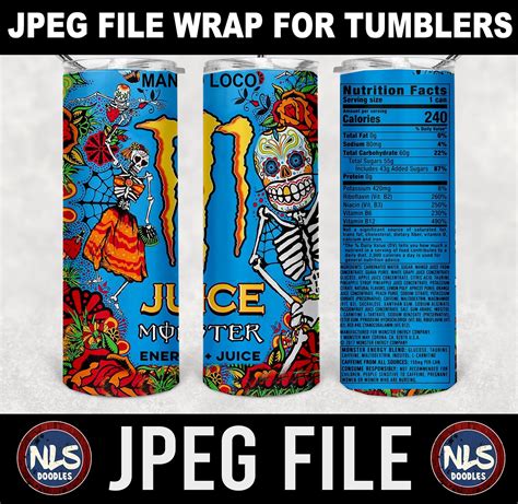 Juice Monster Mango Loco-20oz tumbler wrap-jpeg- DIGITAL DOWNLOAD for ...