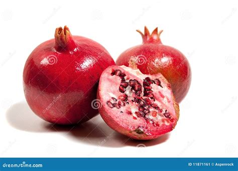 Pomegranates in season stock image. Image of life, cross - 11871161