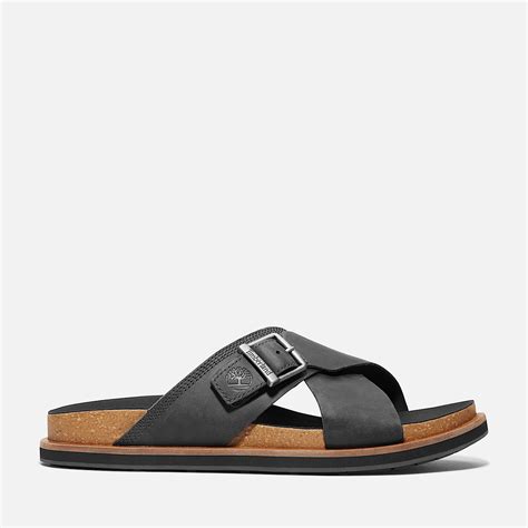 Amalfi Vibes Slide Sandal for Men in Black
