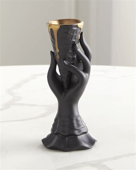 Jonathan Adler Gilded I-Scream Bud Vase | Horchow