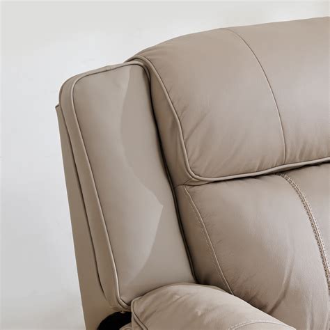 Buy Torino Half Leather 3+2 Seater Electric Recliner Set - Grey from ...