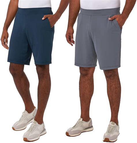 32 DEGREES Cool Men's 2 Pack Stretch Comfort Active Performance Shorts ...
