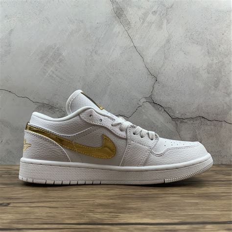 Air Jordan 1 Low White/Metallic Gold For Sale – Jordans To U