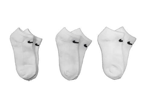 Buy Nike Little Kids' Dri-FIT Cushioned No-Show Socks 3 Pack (White ...