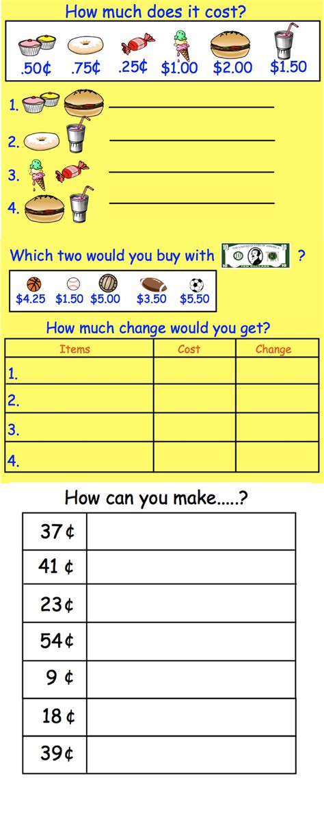 Interactive Smartboard Money Activities for Gr 2-3 (US Coins) | Money ...