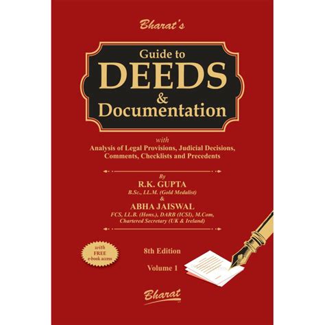 Bharat Guide to Deeds & Documentation (Set of 2 Volumes) By R.K. Gupta ...