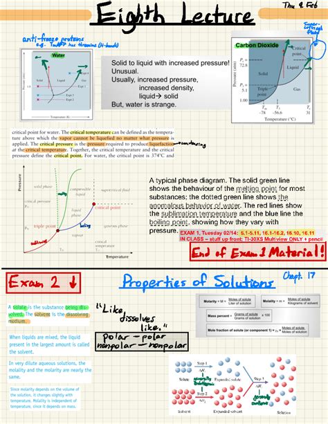 Gen Chem II (UN1404) Notes (Liquids, Solutions) - A typical phase ...