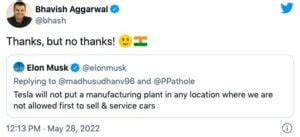 Ola CEO Bhavish Aggarwal to Elon Musk: Thanks, But No Thanks » Car Blog ...