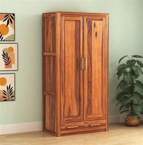 SONA ART & CRAFTS CNC Solid Sheesham Wood Wardrobe for Bedroom Modular ...
