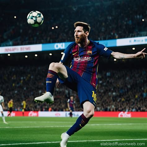Messi Bicycle Kick Goal | Stable Diffusion Online