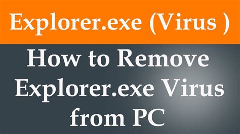 Explorer.exe Windows system process — How To Fix Guide