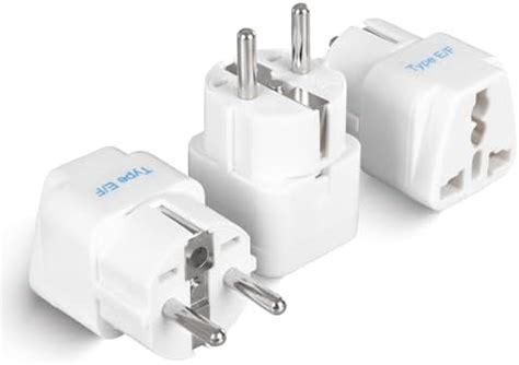 Ceptics Europe Travel Adapter, India to Europe (Schuko) Plug - Type E/F ...