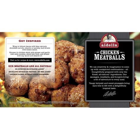 Aidells Chicken Meatballs, Teriyaki & Pineapple (46 oz) Delivery or ...