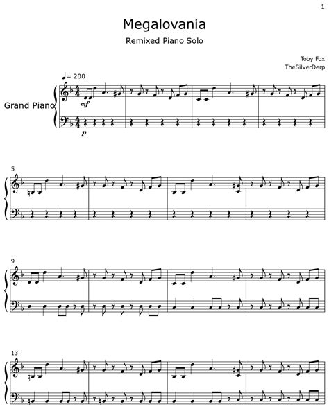 Piano Sheet Music Megalovania at Sophia Wiseman blog