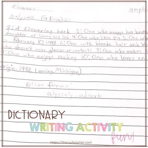 Dictionary Writing 的图像结果