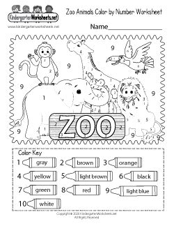 Color Zoo Worksheet 的图像结果