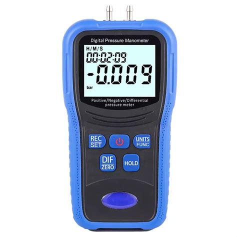 Digital Air Pressure Tester, Handheld Manometer with 11 Units, Data Re ...