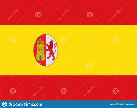 Flag of Spain 1873 1874 First Spanish Republic Stock Illustration ...
