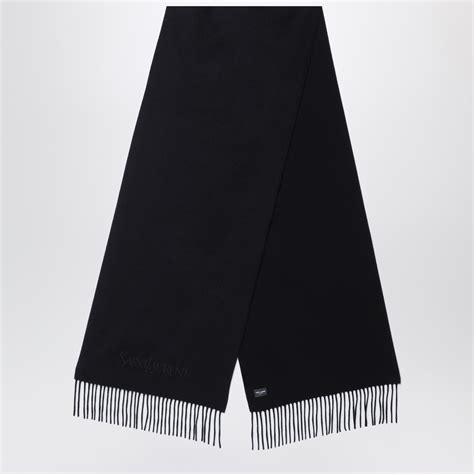 Saint Laurent Black cashmere scarf | TheDoubleF