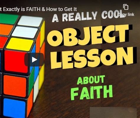 Image result for Object Lessons Faith Kids