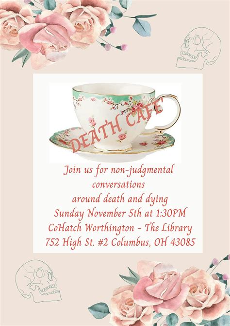 May Death Cafe, CoHatch Worthington - The Library, 5 May 2024 ...