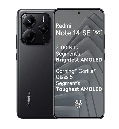Redmi Note 14 SE 5G, Titan Black (6GB, 128GB) : Amazon.in: Electronics